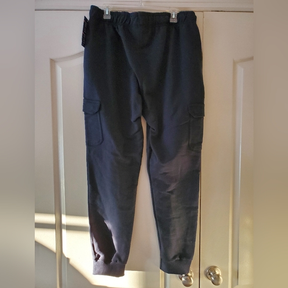 Navy Blue Men's Champion Cargo Sweatpants - Picture 4 of 8